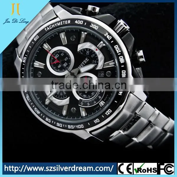 New trend fashion wristwatch high quality 316L stainless steel men quartz watch