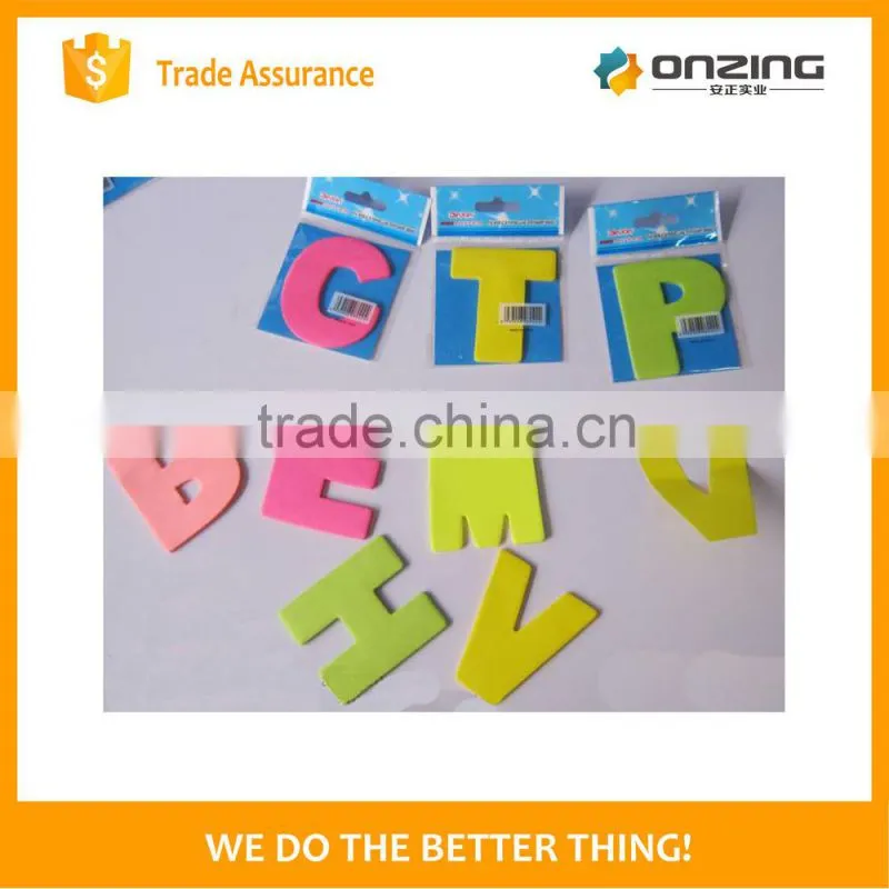 Onzing manufacture cute sticky notes letter shaped sticky note