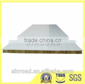 Low Price Water Insulated Rockwool Sandwich Panel with Metal Coating