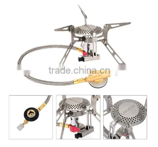 Outdoor Cooking Camping Gas Stove Mini Foldable Stainless Steel Gas Stove Furnace Split Type Butane Propane Burner