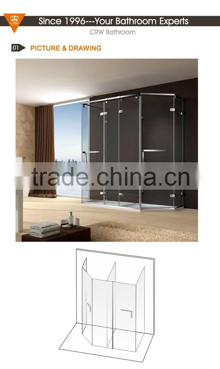CRW FY0976 Large Shower Cubicle