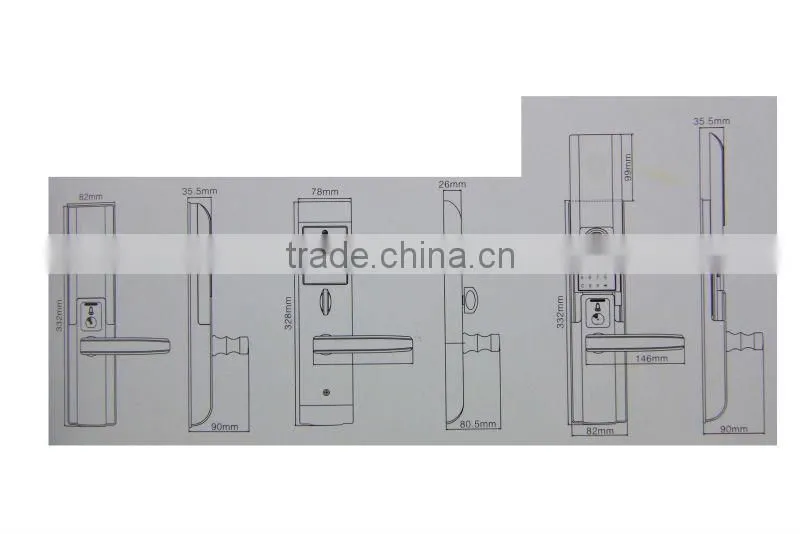 electric high security electronic residential door lock