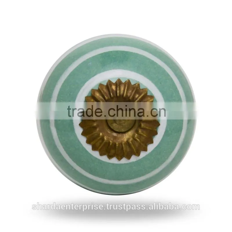 Green Ceramic Knobs