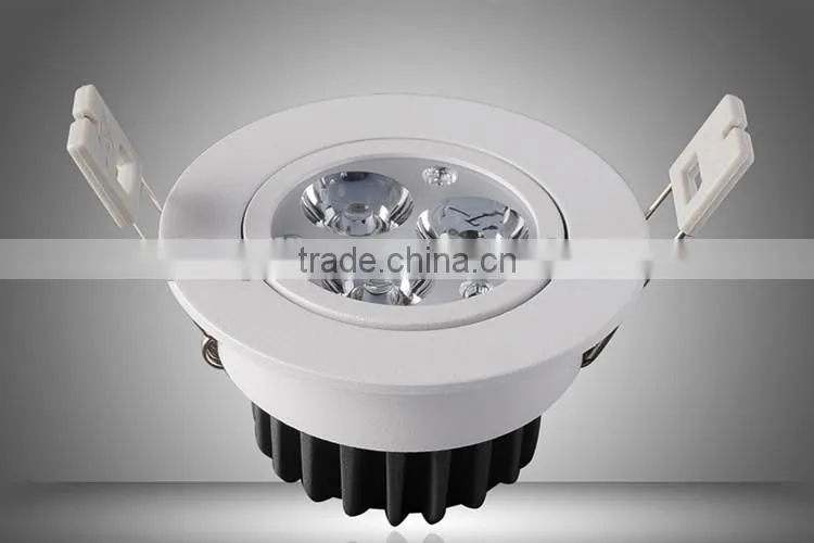 3x1 led downlight / White bedrooms classic ceiling lights / LED downlight 3w for bedroom