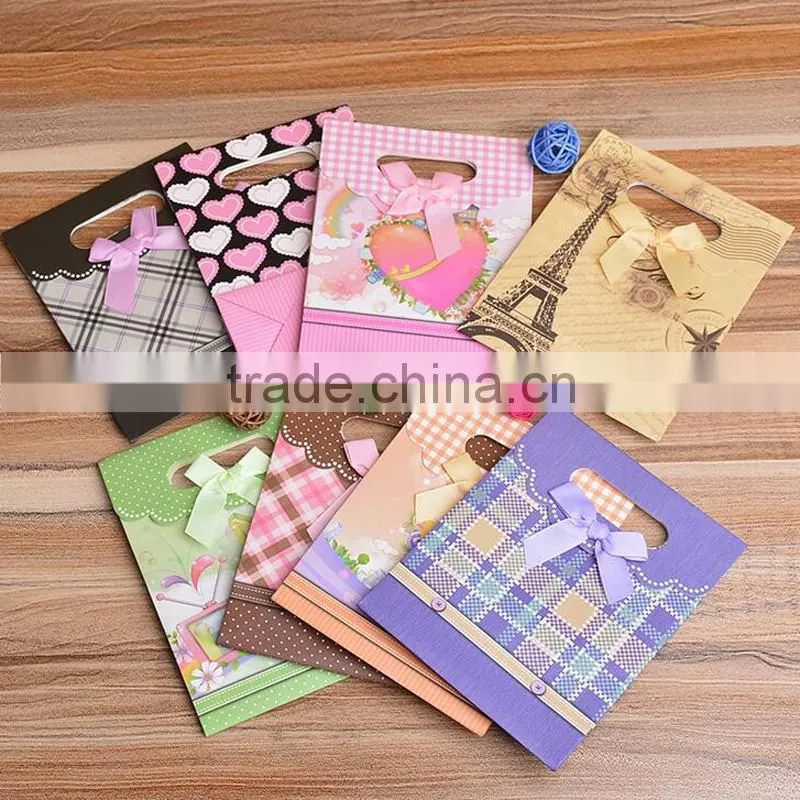Paper bag plant popular 2016 hot sell various kraft paper gift bag printing for birthday
