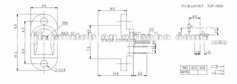 DC-205 dc smd power jack