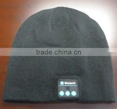 wireless portable bluetooth earphone winter hats with music