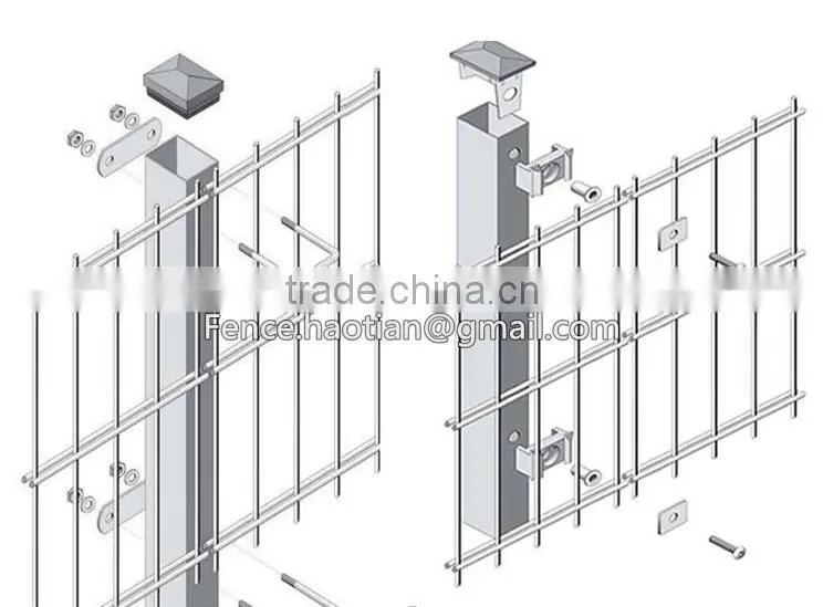Pre-twin 868 twin wire welded grille panel price rigid mesh fence