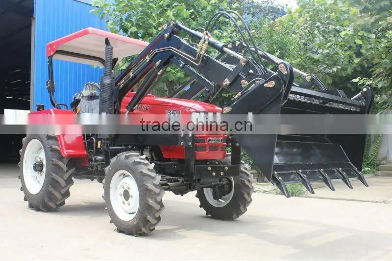 garden/mini Tractor with front end loader, LZ354,35HP, 4WD fit with TZ03D 4in1 front end loader