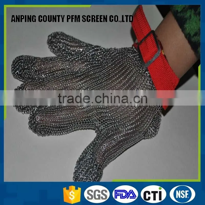 stainless steel wire mesh glove