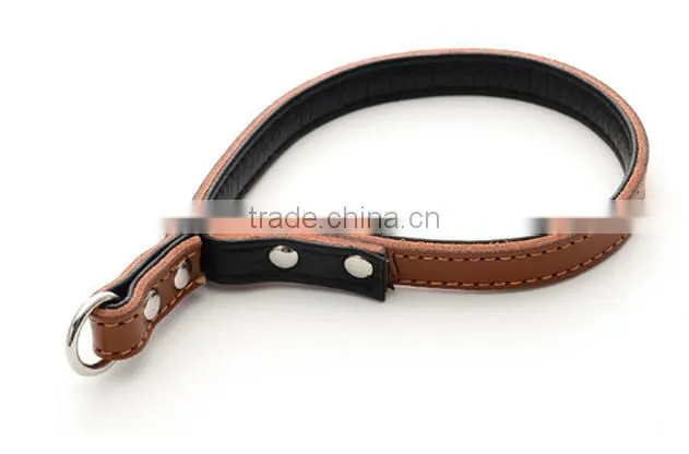 wholesale dog leather chain collar for pets