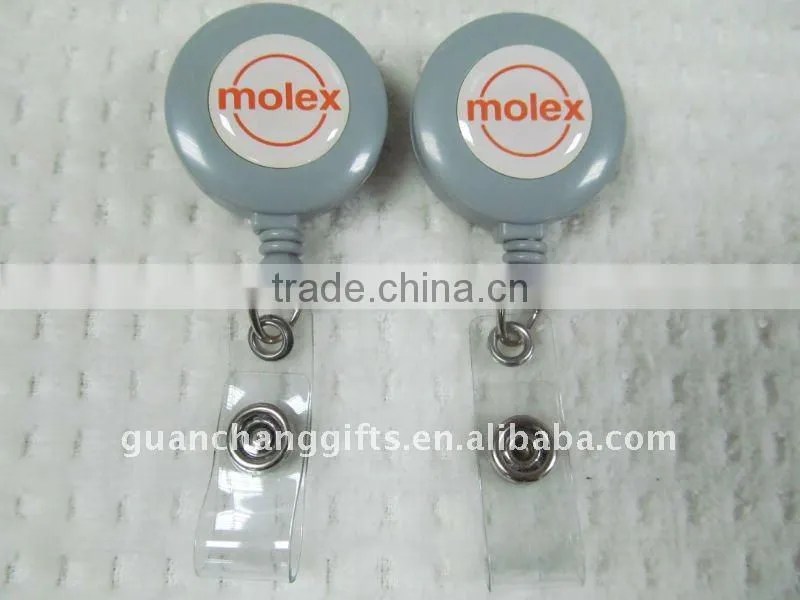 metal yoyo id badge reel