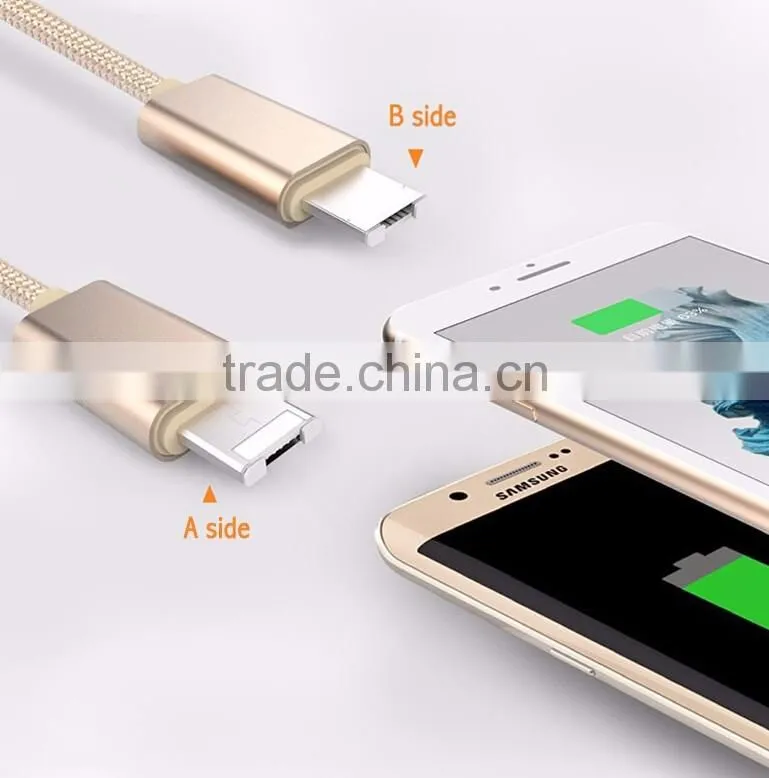cheap price 2 in 1 multi-function retractable usb cable