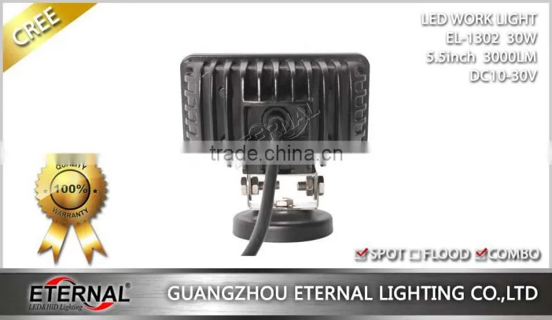 5.5in 30W rectangle led driving light hi-low beam 3 wire out for 4x4 Jeep off-road powersports motorsports ATV UTV SUV