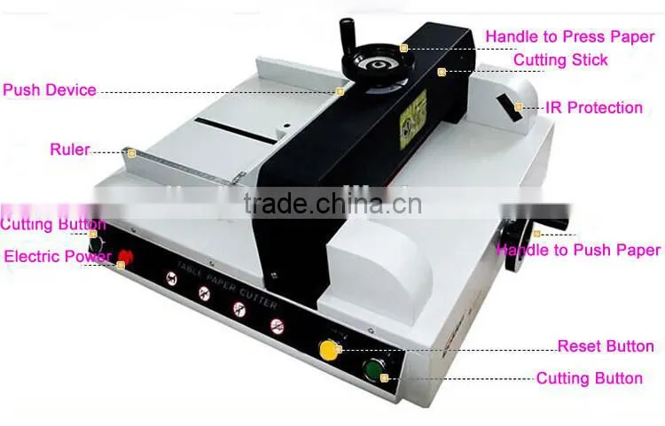 Electric guillotine paper cutter/A4 size paper cutting machine