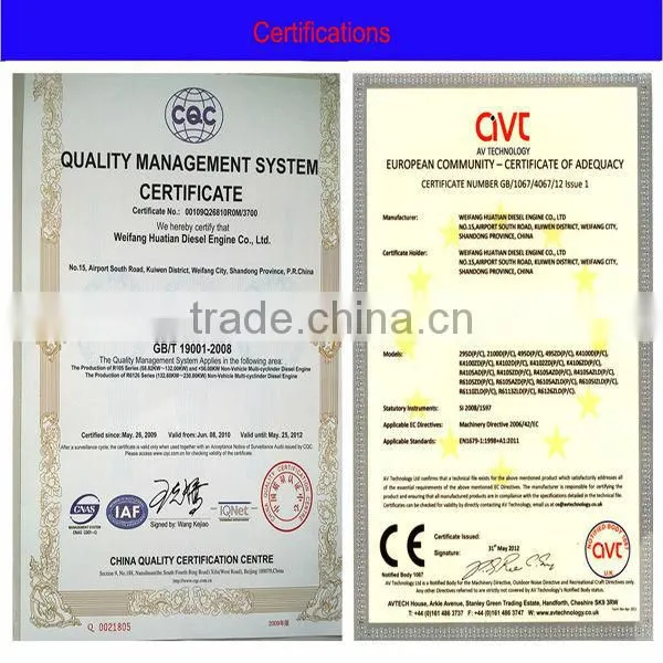 Weifang Huatian Diesel EngineR618D