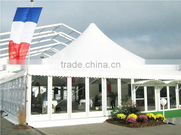 German aluminum party marquee wedding glass tents with glass side all