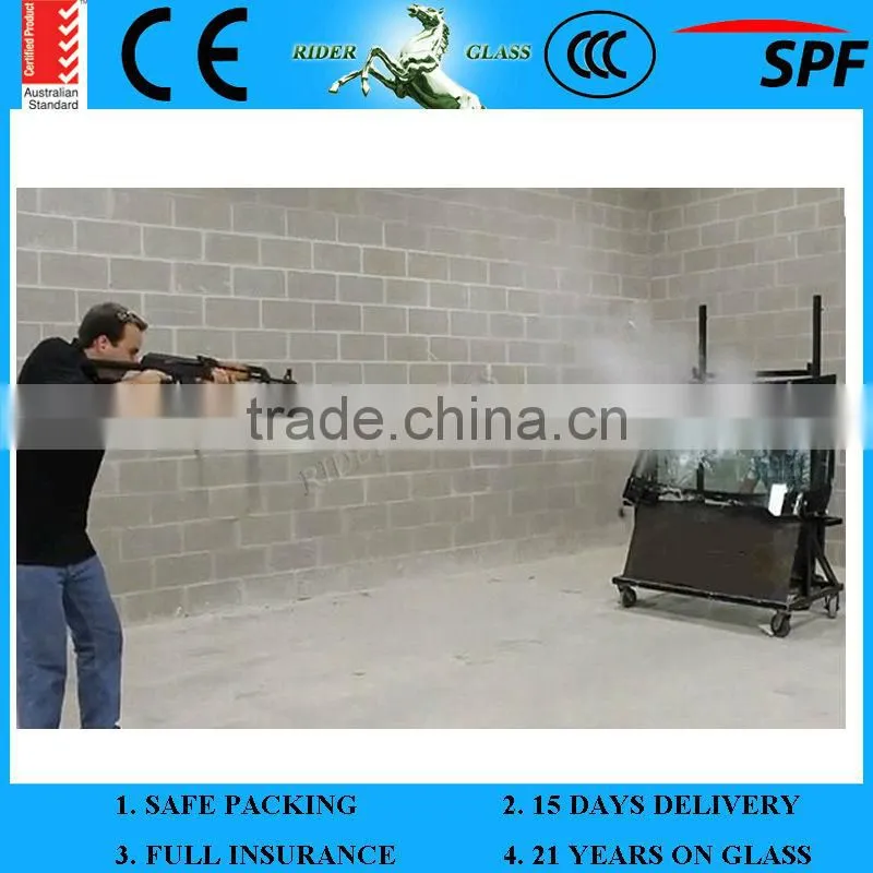 High quality 6mm Bulletproof Glass Price the Middle East