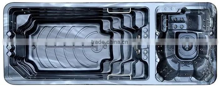 Low price for portable swimming pool with massage swim spa pool
