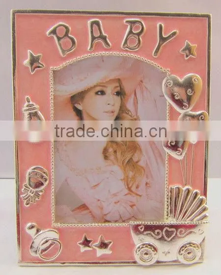 Metal material baby beautiful photo frame