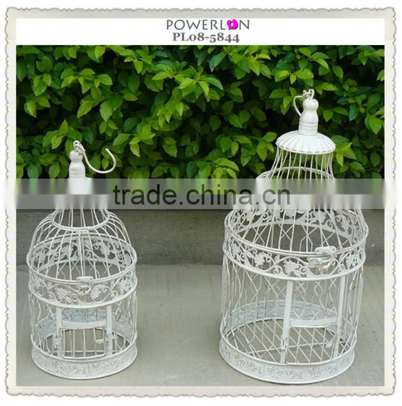 decorative round metal home made bird cages