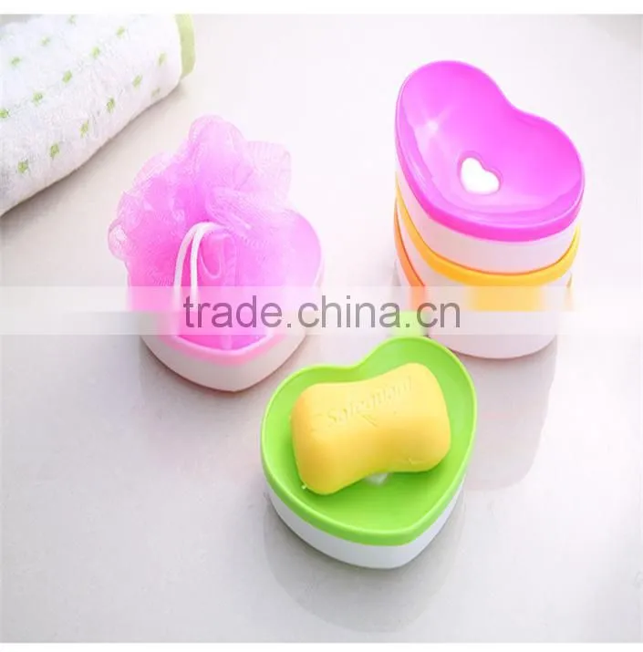 N172 High quality plastic heart shaped Soap Box