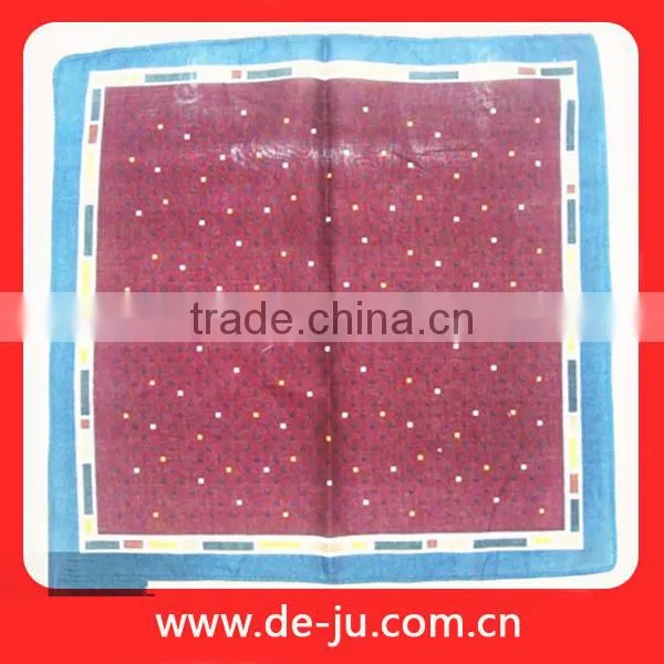 Embroidered Printing Pattern Wholesale Gauze Handkerchief