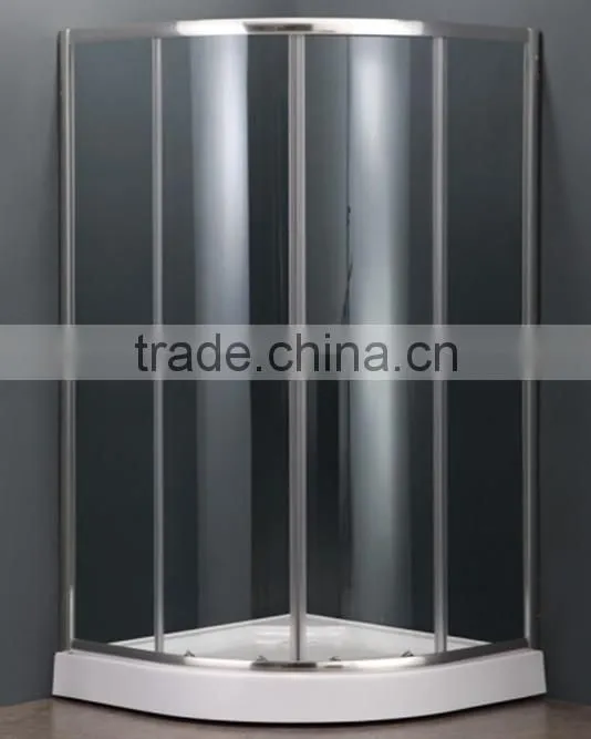 sliding door fiberglass simple shower enclosure