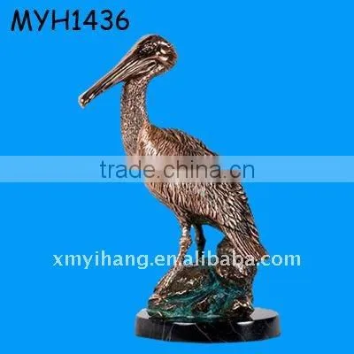 outdoor bronze pelican