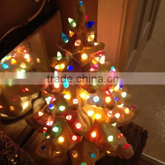 White Ceramic Christmas Tree Light