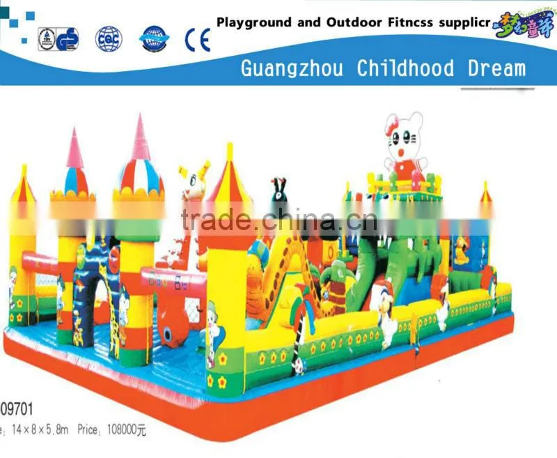 (CH-22177) INFLATABLE JUMPING , CHILDREN USE TIGER INFLATABLE JUMP BED
