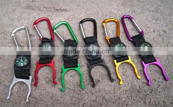 Wholesale Colorful Detachable Lanyard Strap Carabiner With Compass
