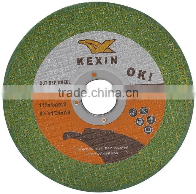 115*1*22.2mm High Quality Abrasive Cutting Disc cut off wheel for Metal