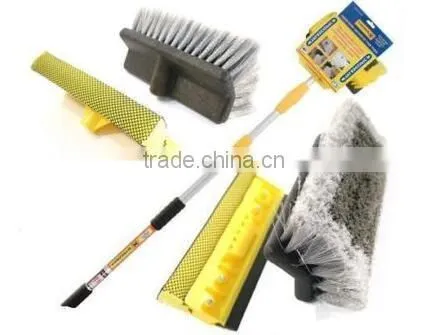 3M 9Ft Extendable Aluminum Telescopic Water Fed Window Car Van Wash Brush