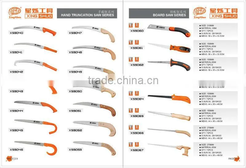 panel saw for cuting branch
