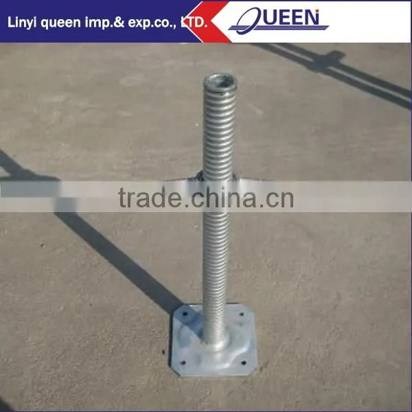 stainless steel removable metal base jack post with base plate