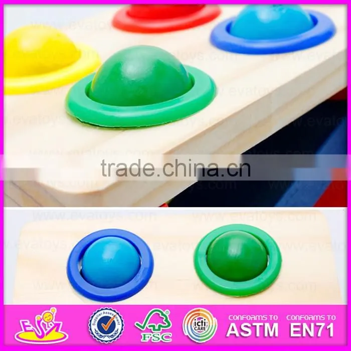 2016 hot sale baby wooden toy hammer W11G023