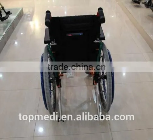 Topmedi homecare folding manual aluminum light wheelchair for disabled children