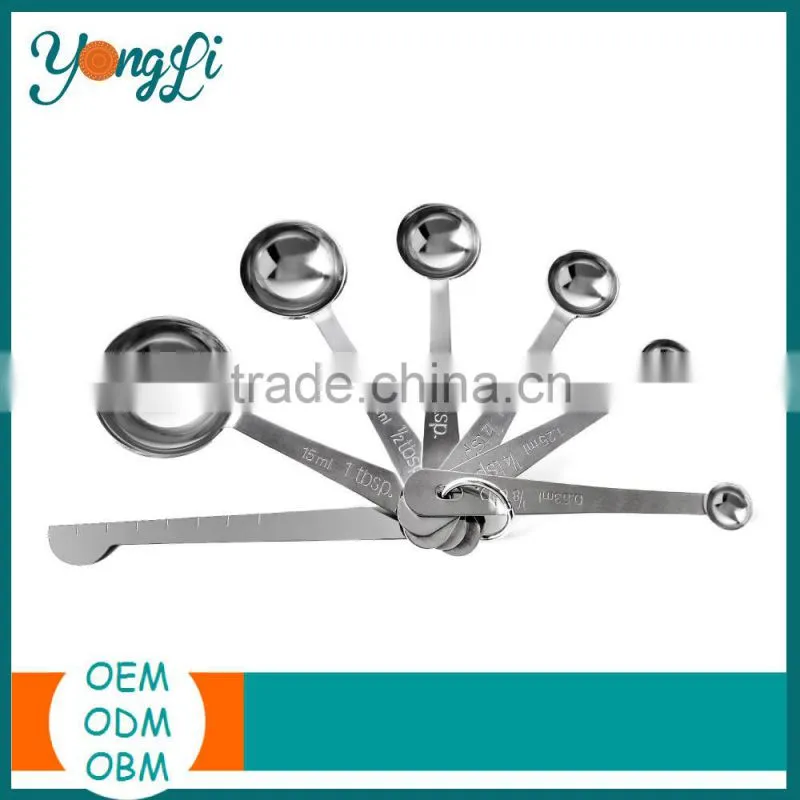 Wholesale Amazon Kitchen Measur Set Stainless Steel Measuring Spoon Tools