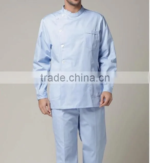 2017 ZX high quality 100% cotton poplin men nurse clothes