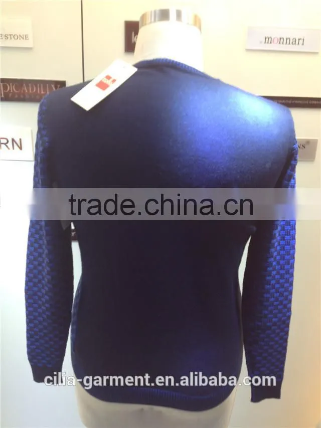 2015 new fashion men's dress in 3GG pullover