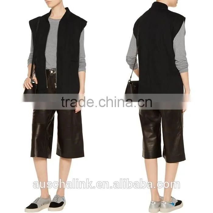 best selling fashion style women cheap black cotton travel vests