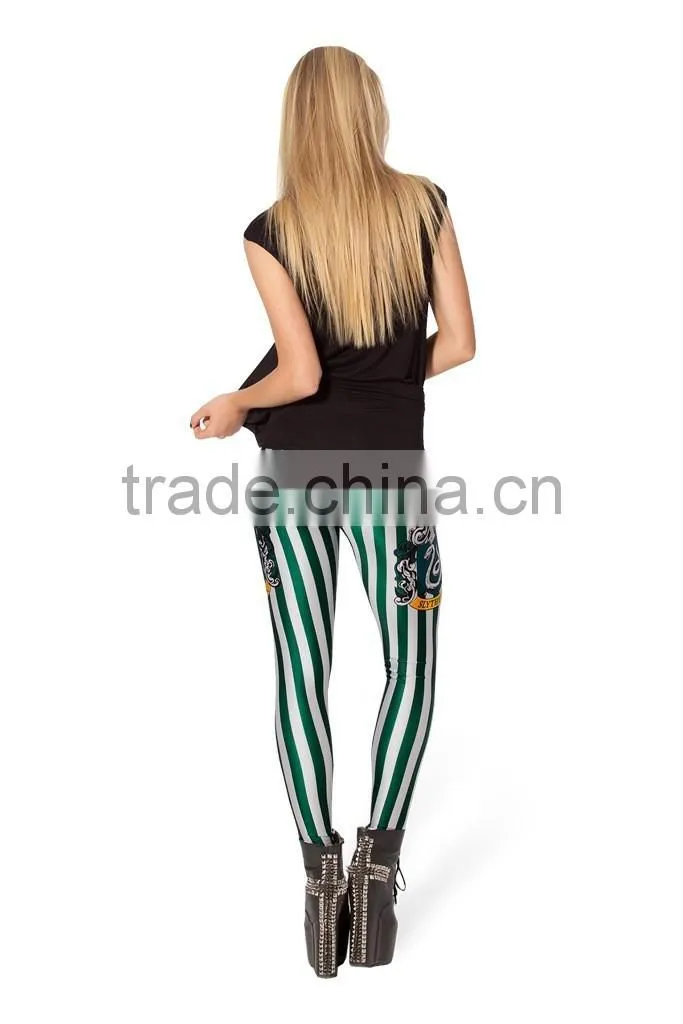 hot sexy girl photo pantyhose leggings Harry Potter Slytherin Leggings