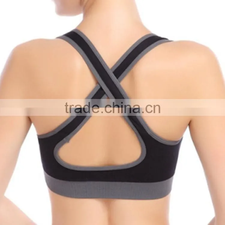 Cheap Wholesale Sports Bra Fashionable Custom Ladies Sublimation Sports Bra