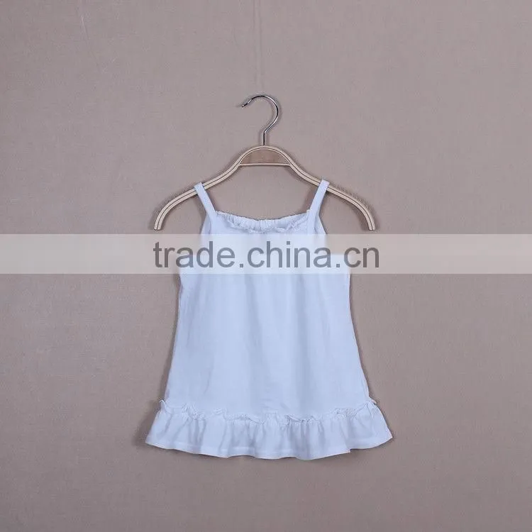 Made in China blank cute pink girls tank top for summer