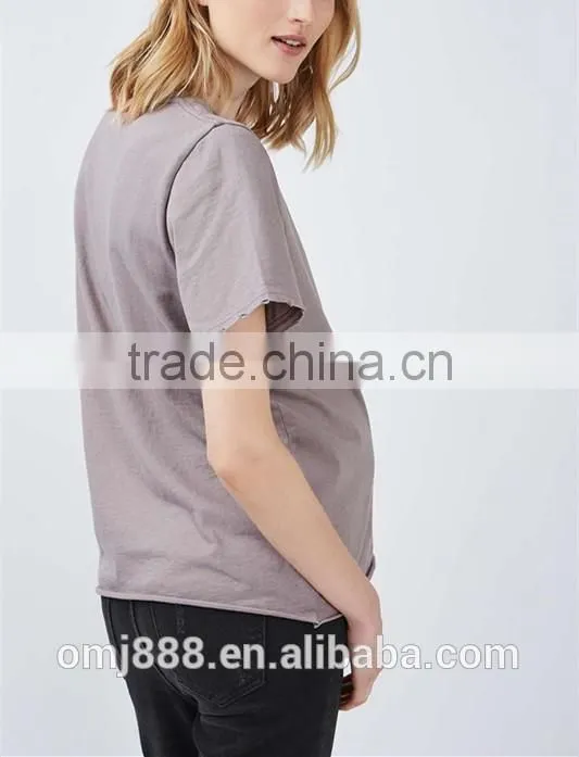 Short sleeve plain maternity t shirts wholesales