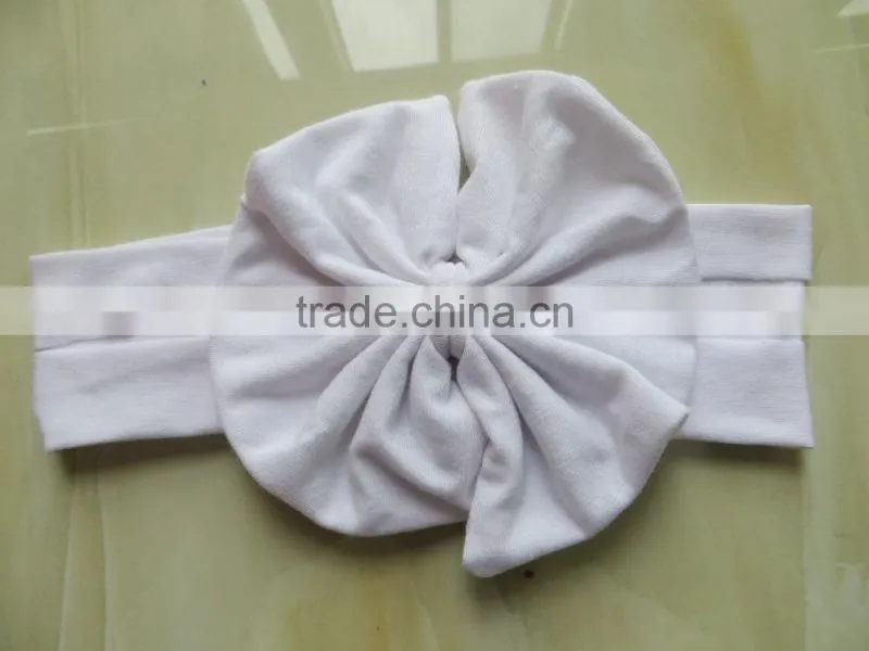 YW-118 pure color baby headband little girls colorful flower headband 2015
