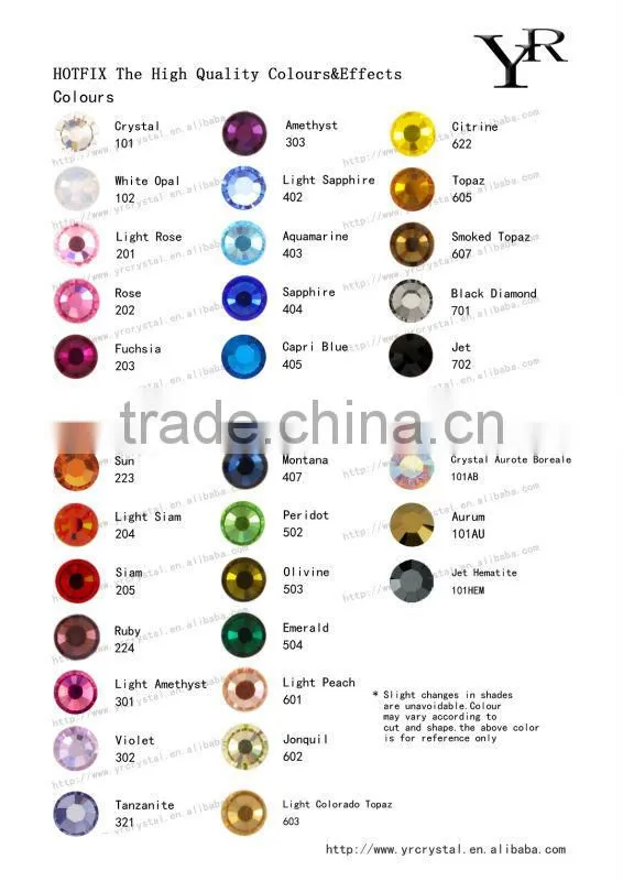 Round shape jet color with silver foiling hotfix iron on rhinestones