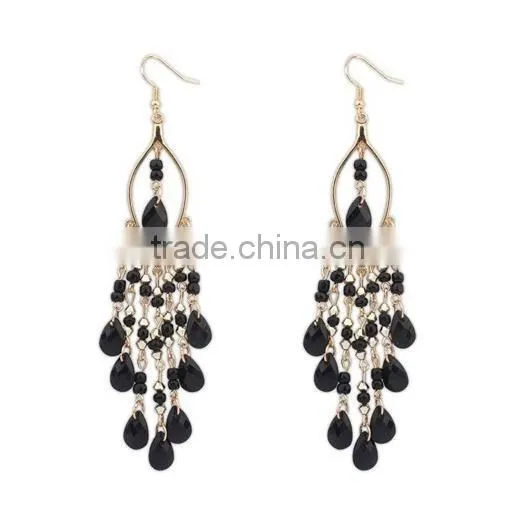 Bohemia fashion beads tassels earring
