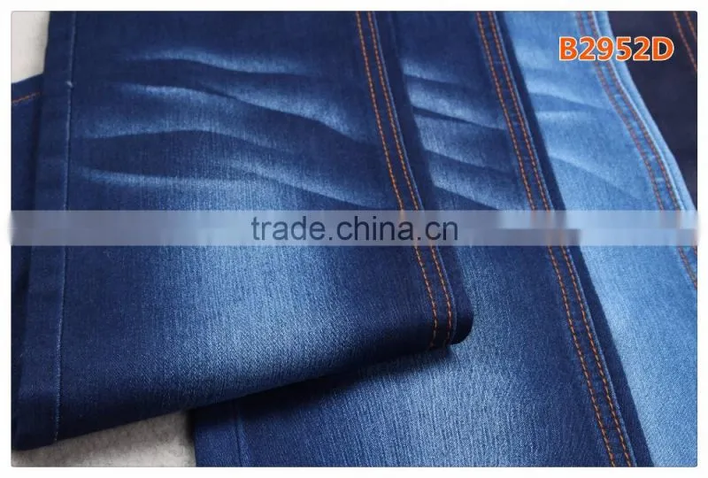 B2952D series hot sale satin denim fabric for women jeans